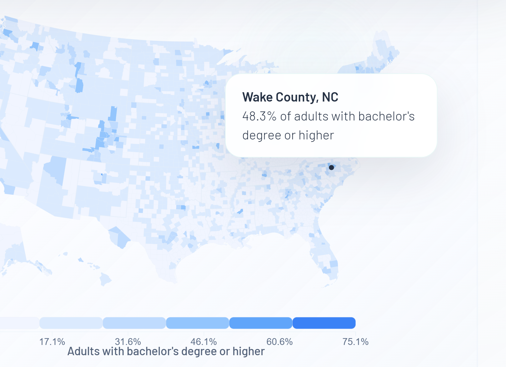 Education choropleth preview